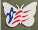 White Butterfly with the Flag of Puerto Rico, at elColmadito.com, Flag